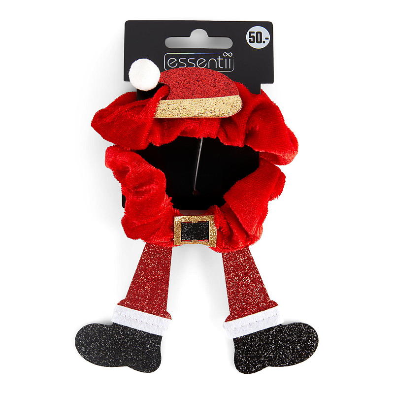 Essentii Hårstrikk 2-pk scrunchie jul