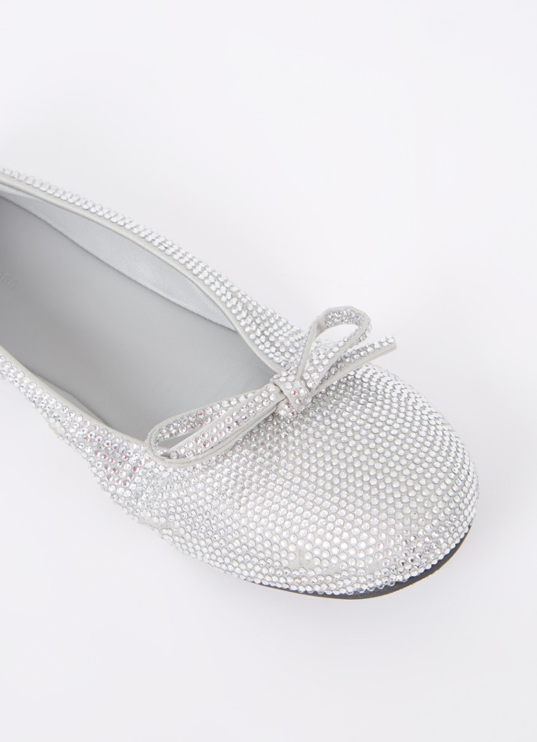 Balenciaga Leopold ballerina with rhinestones