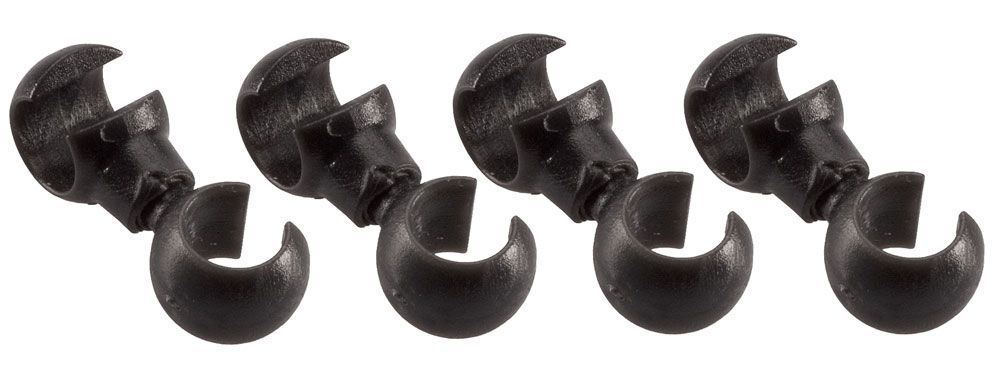Jagwire S-Haken 4 Stück schwarz