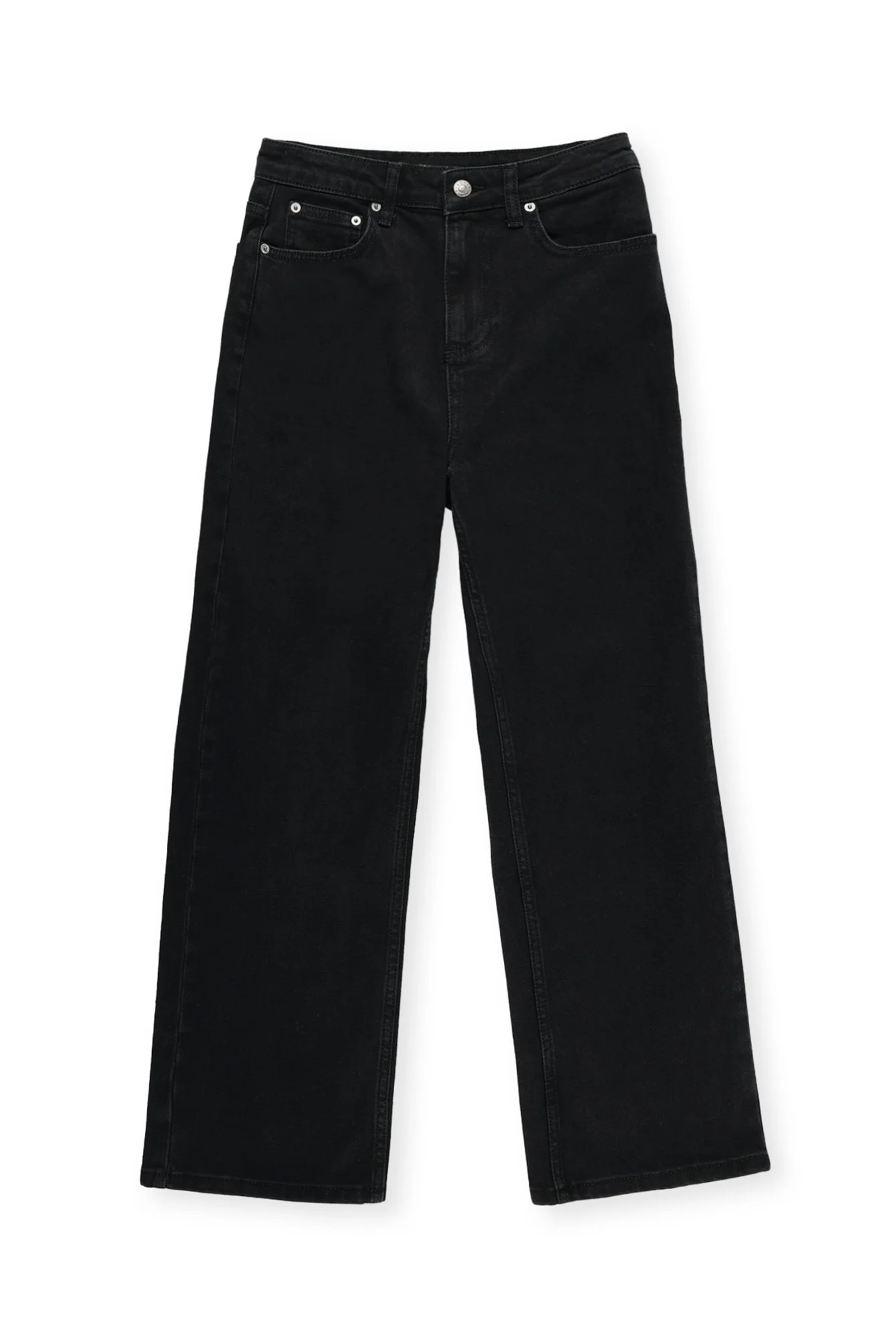 Hochgeschnittene Cropped-Jeans