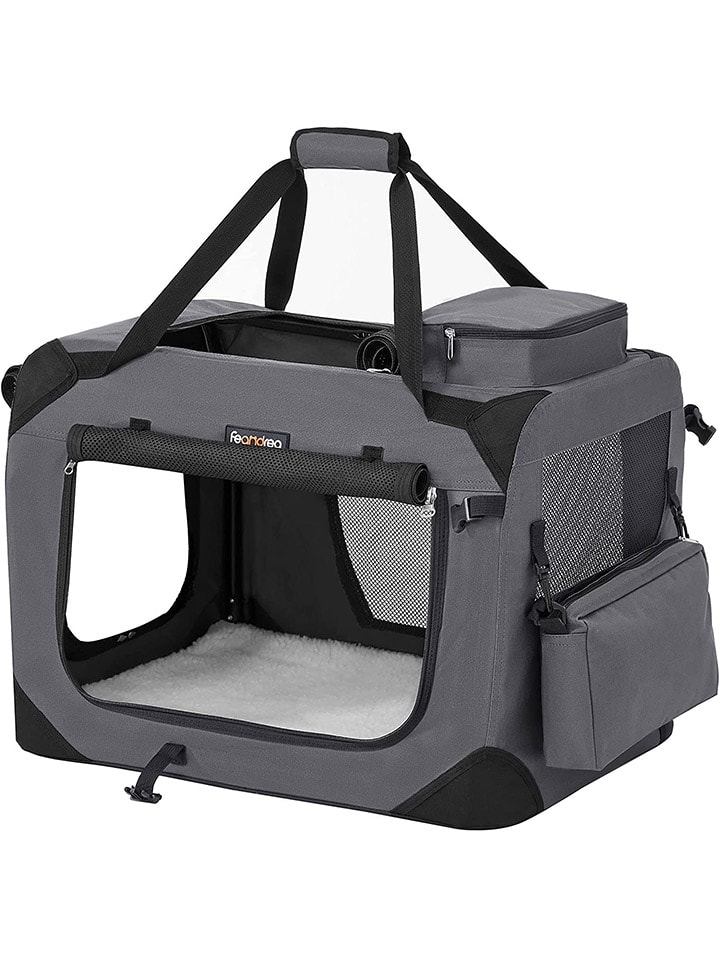 Songmics Transportbox in Grau/ Schwarz - (B)60 x (H)42 x (T)42 cm günstig kaufen onesize