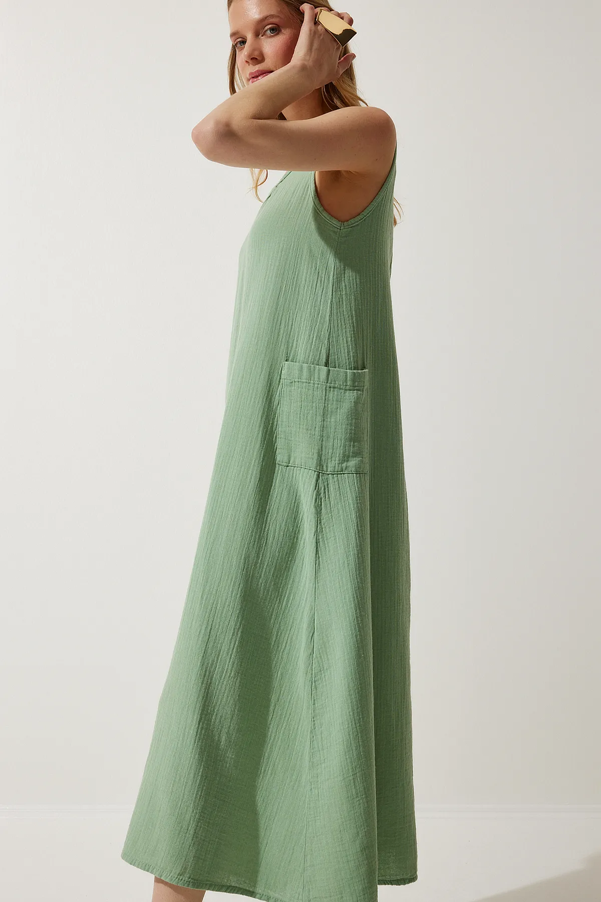 Happiness İstanbul  Kleid - Grün - A-Linie