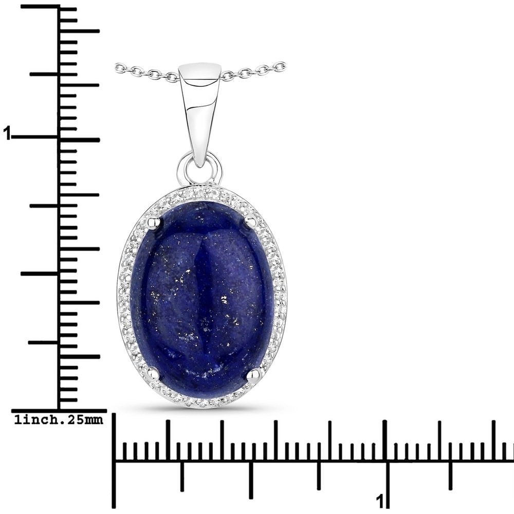 Rafaela Donata Chaîne Argent sterling Lapis-lazuli en Argent Bijoux