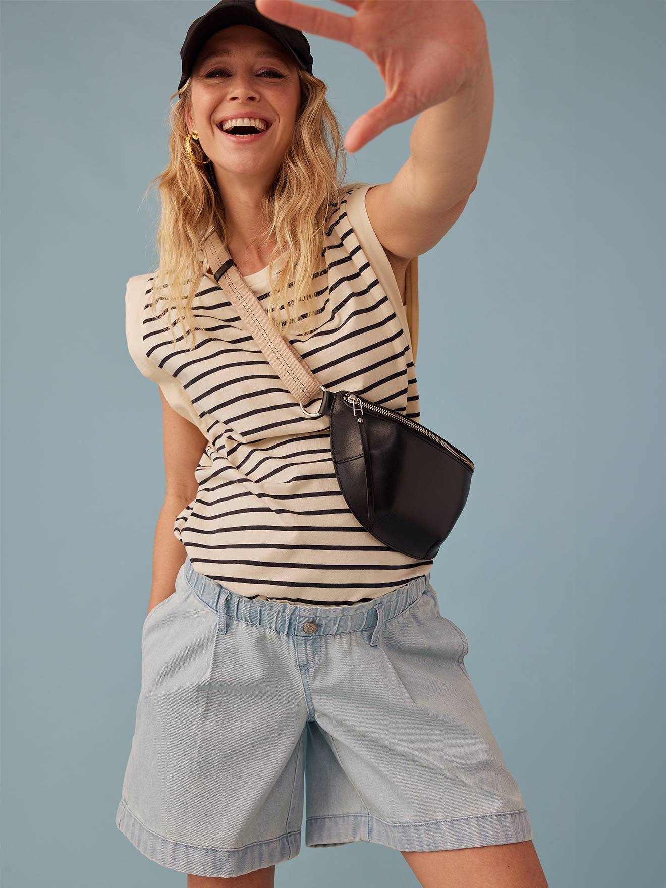 Envie de Fraise Umstands-Jeansshorts ENVIE DE FRAISE - blue stone