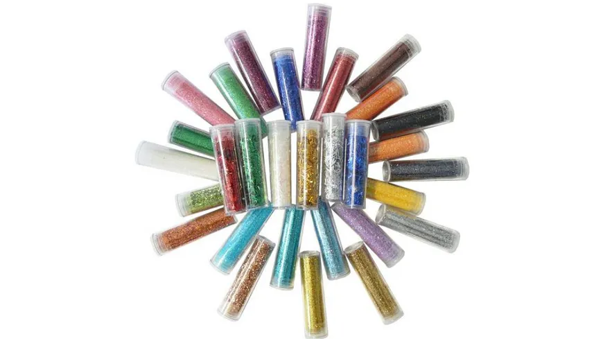 folia Glitter-Set 30 Dosen mehrfarbig