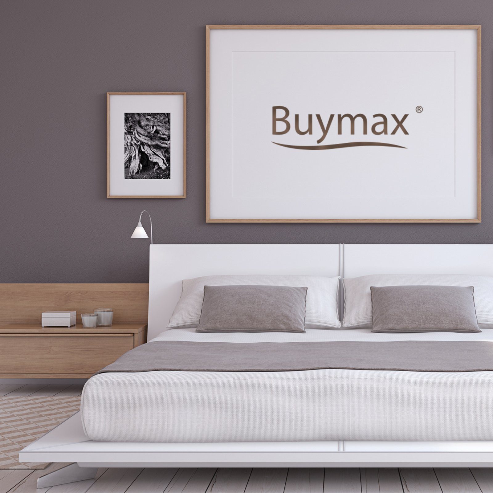 Bettwäsche Luxury, Buymax, Musselin Baumwolle, 2 teilig, Musselin Bettwäsche Set 100% Baumwolle warme Bettbezug Uni einfarbig 2 - 3 tlg. mit Reißverschluss in verschiedenen Farben und Größen