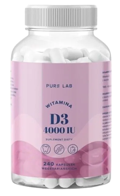 Pure Lab Vitaminas D3 4000 TV 240 kapsulių