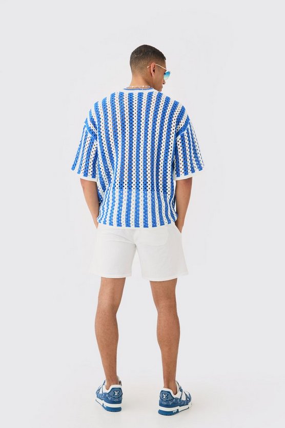 Gestreiftes Oversize T-Shirt