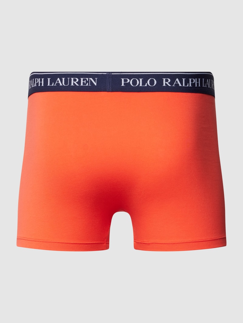 Trunks mit elastischem Logo-Bund im 3er-Pack in orange
