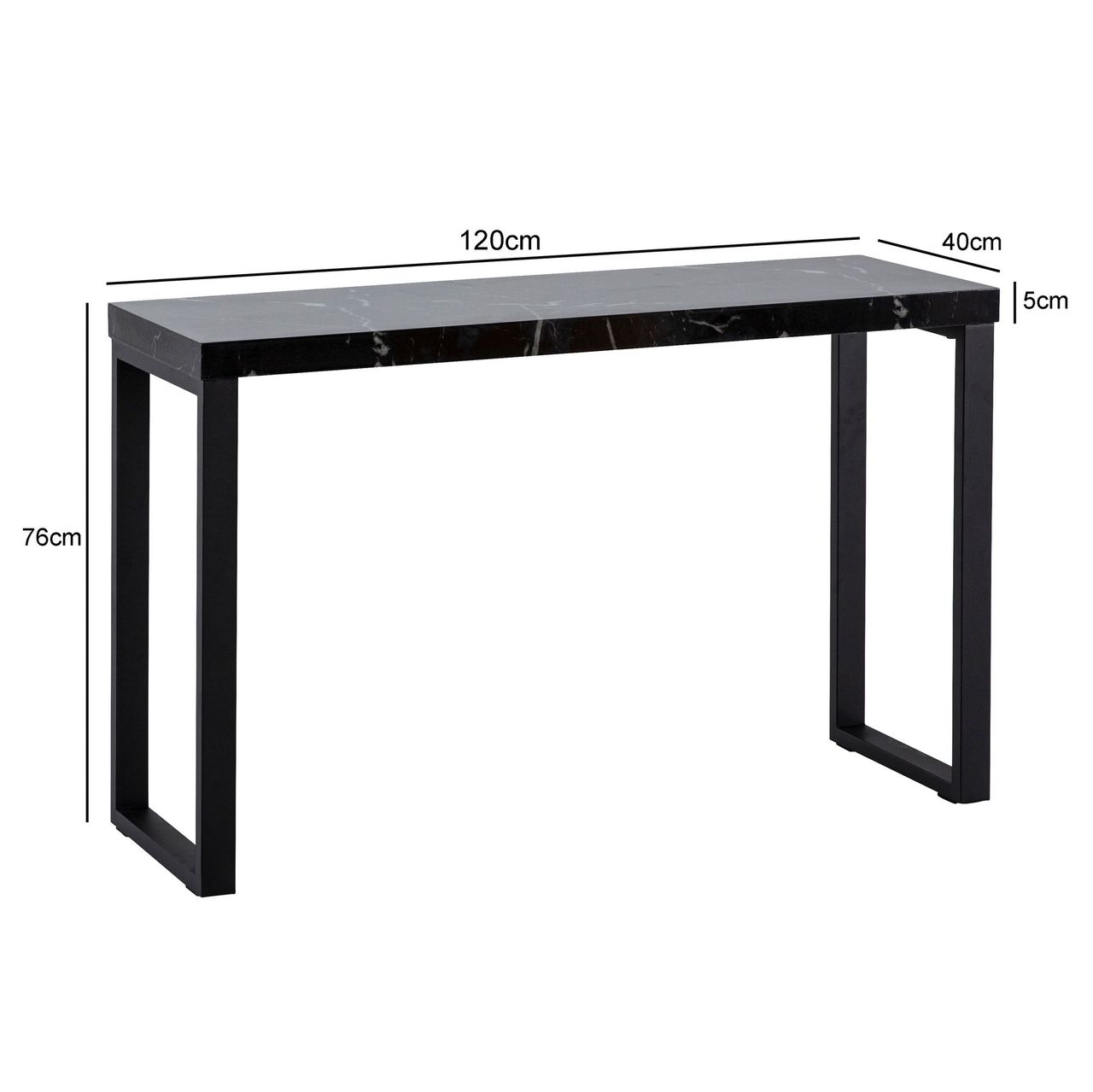 Wohnling Konsolentisch 120 cm MDF