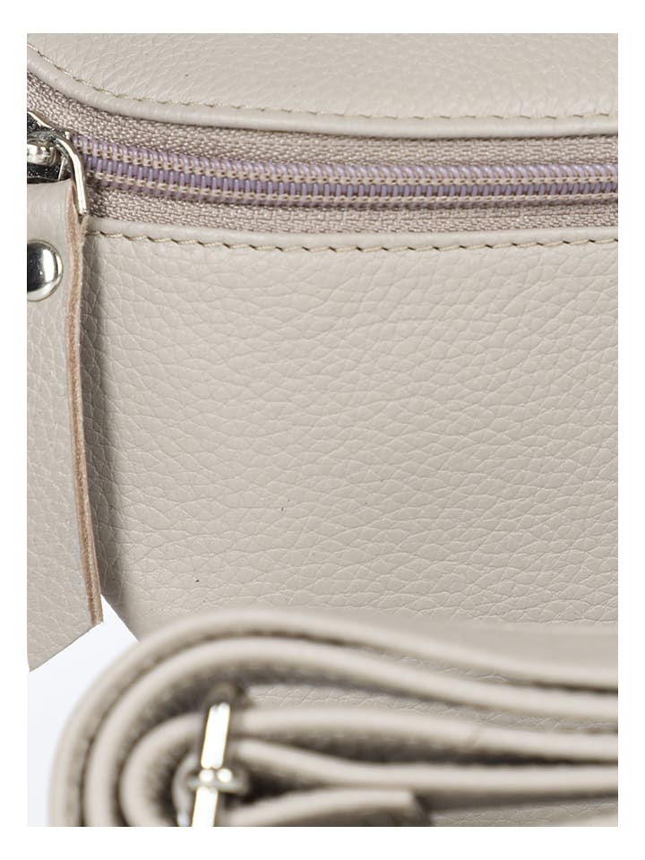 Zwillingsherz Leder-Umhängetasche in Beige - (B)23 x (H)14 x (T)7 cm günstig kaufen onesize