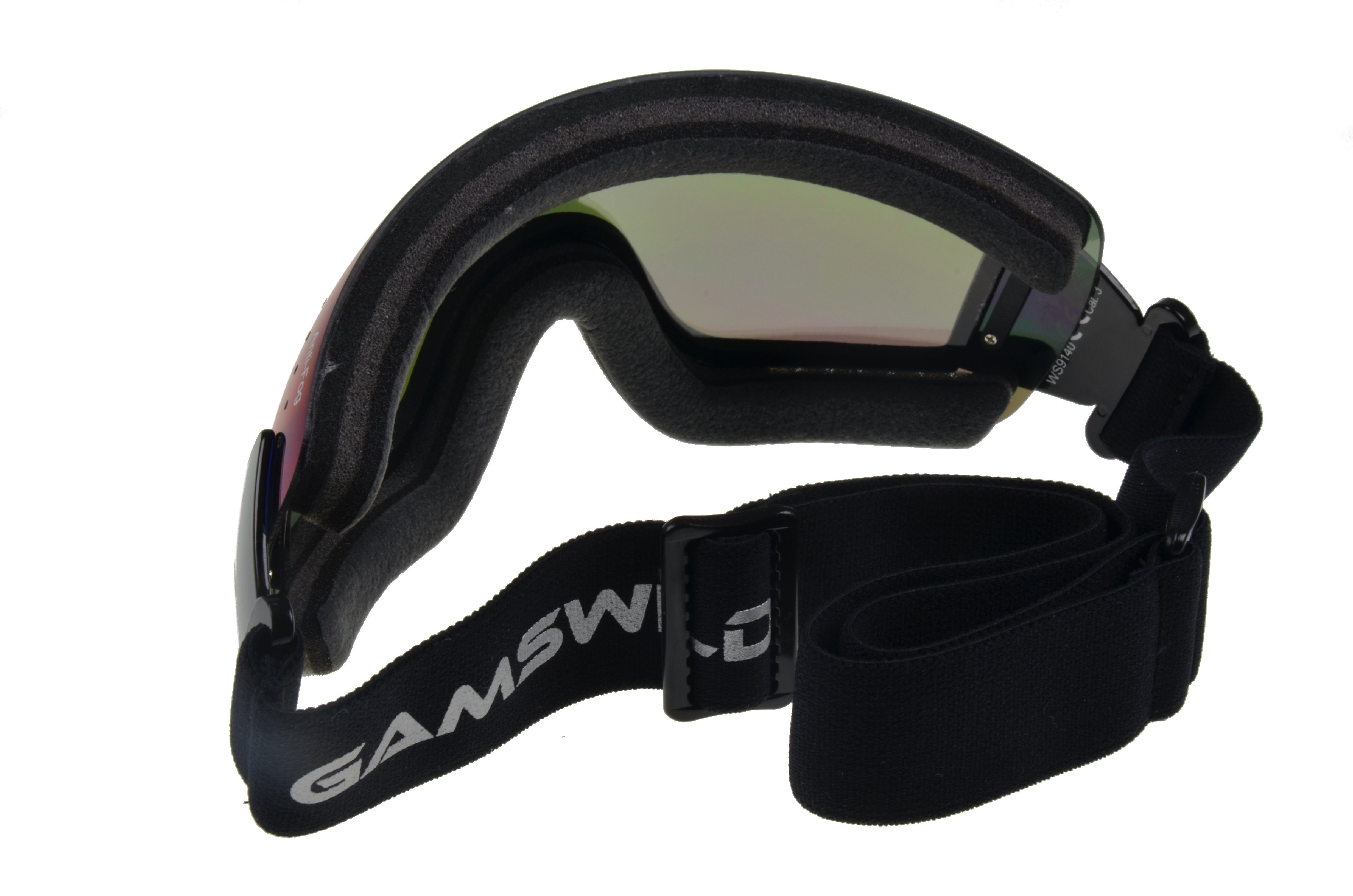Gamswild Skibrille WS9140 Skibrille Gletscherbrille Snowboardbrille Sonnenbrille Damen Herren Fahrradbrille Unisex, orange, blau, ANTIFOG