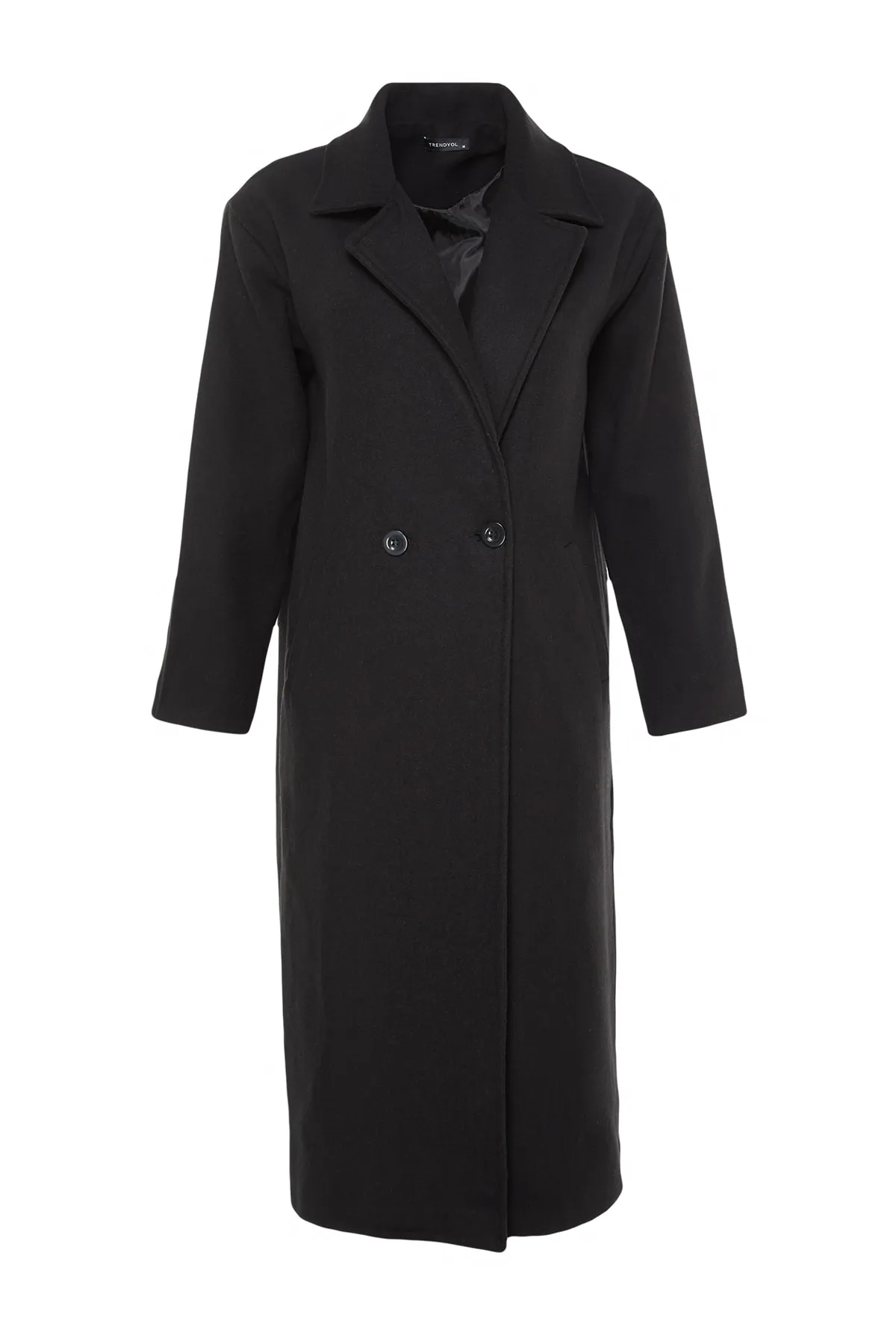 Trendyol Modest  Mantel - Schwarz - Zweireihig