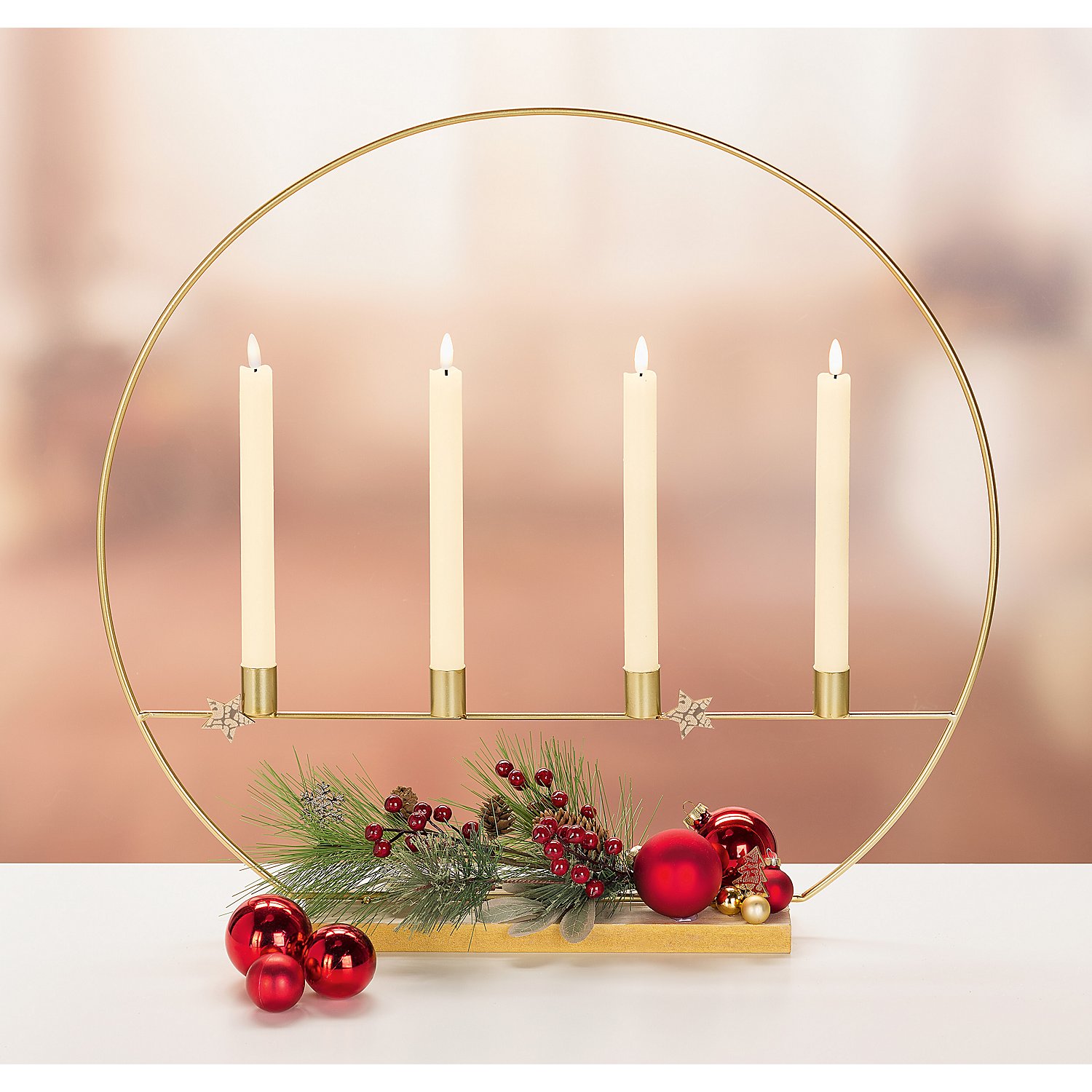 Drahtring Stabkerzen 60 cm Ø