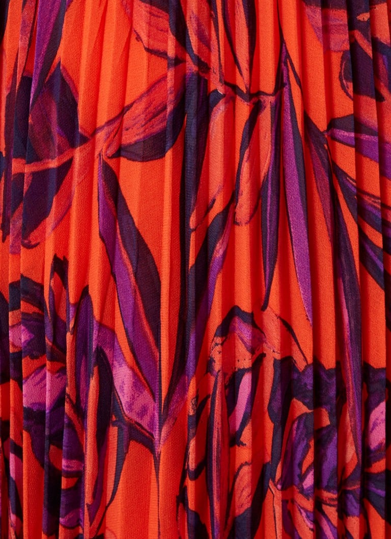 Abito midi Sorella di Phase Eight, plissettato e con stampa floreale.