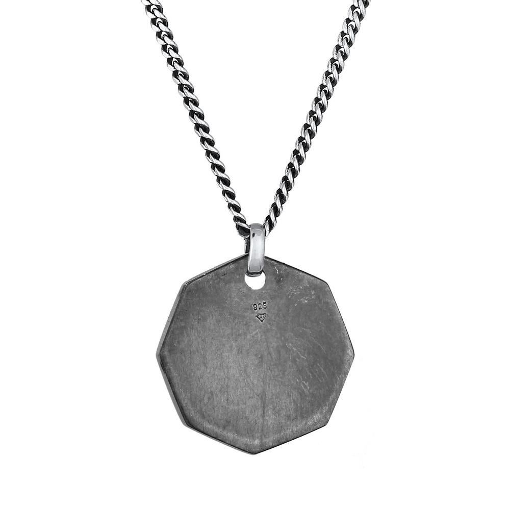 KUZZOI KUZZOI Collier Amulettes pour hommes Pendentif Triangle Cercle Symbole Magique en collier