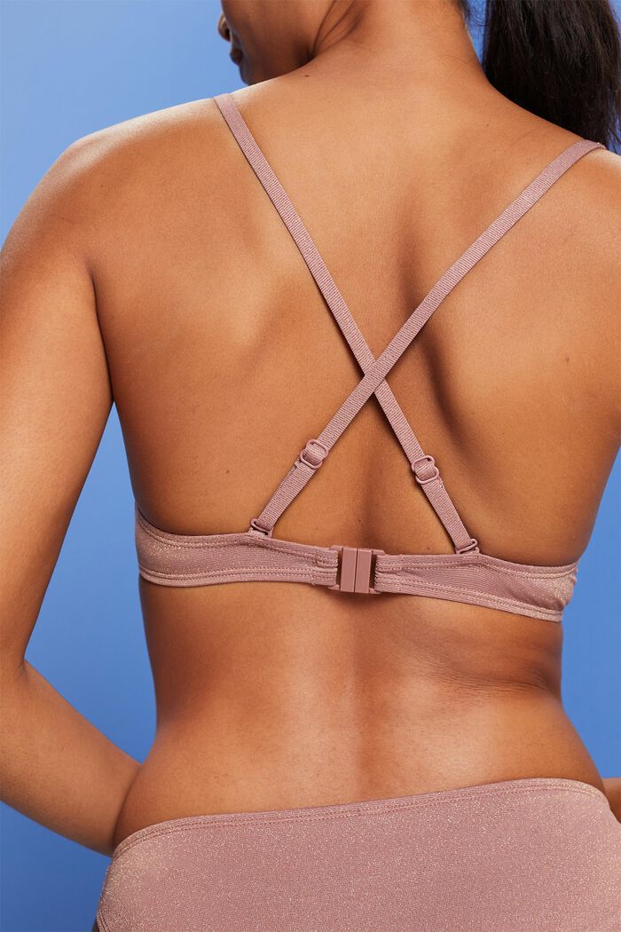 Recycelt: glitzerndes Bikinitop