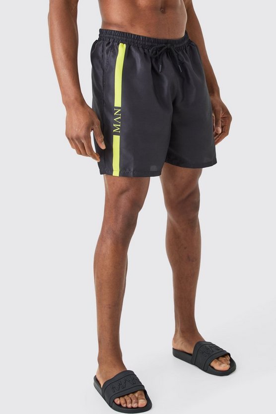 Mittellange Man Badehose