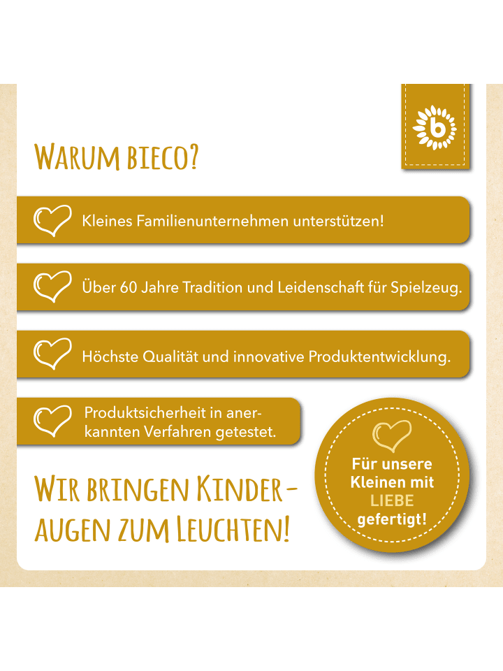 Bieco Spielwaren Kuscheltier Gehäkelt Löwe - ab Geburt in Gelb günstig kaufen onesize