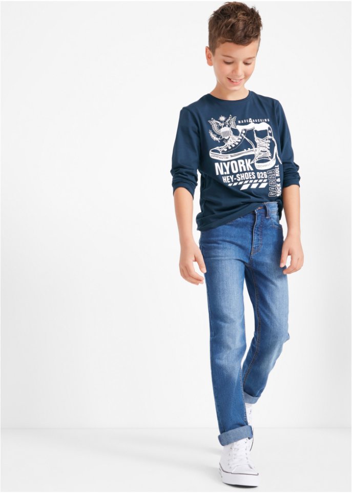 Jungen Langarmshirt aus Bio-Baumwolle