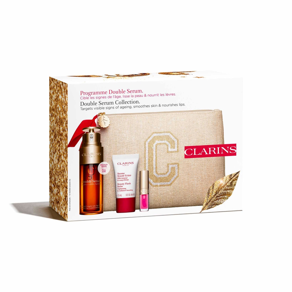 Clarins Coffret Double Serum 50ml Coffret Noël Soins visage  anti-âge, anti-rides