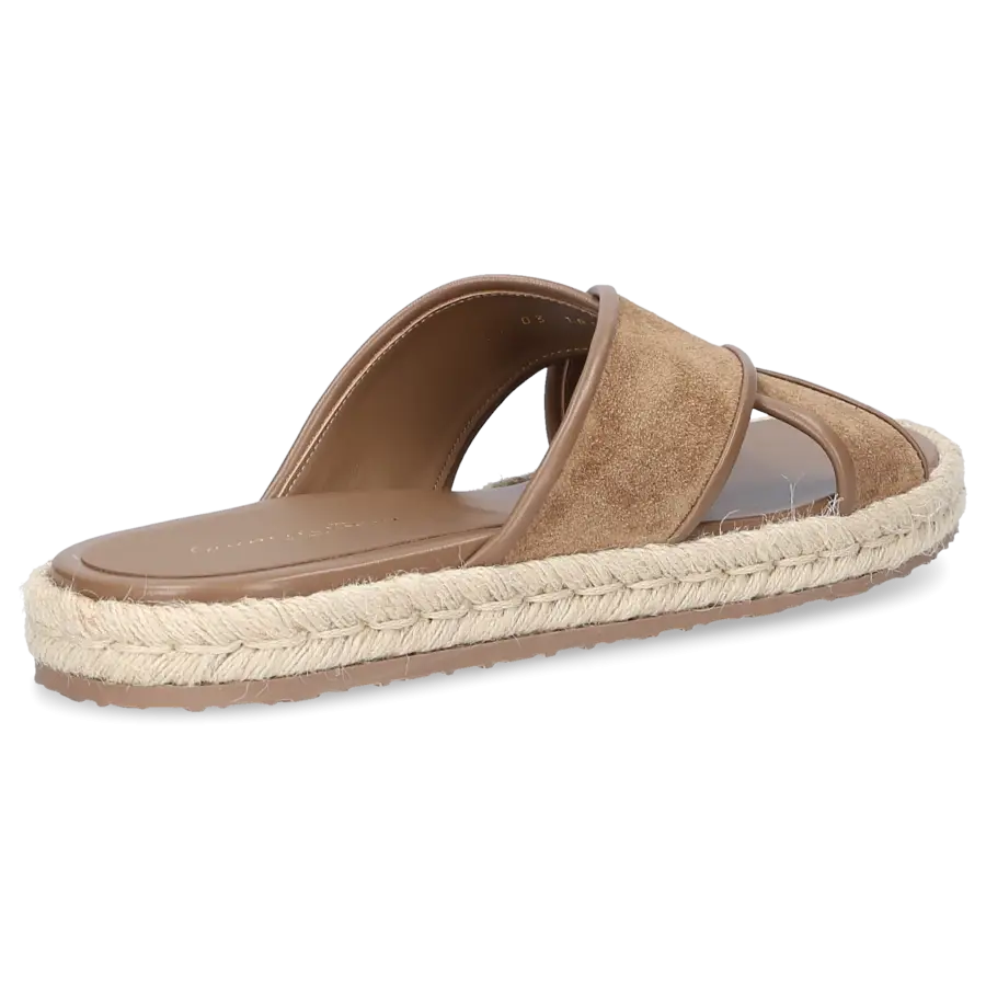 Gianvito Rossi - Sandalen CESARE Veloursleder - beige