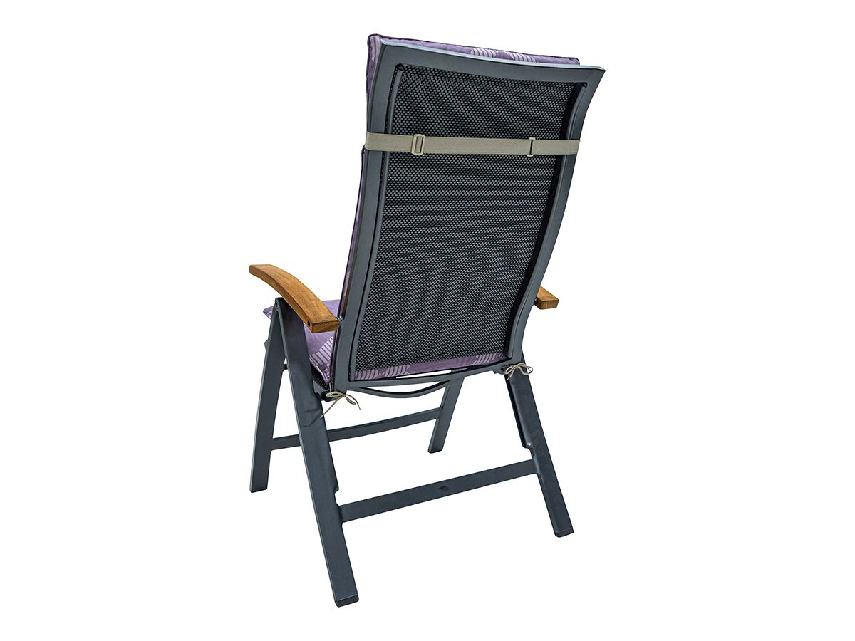 Madison Demi Lila 120 x 50 Gartenstuhlkissen mit hoher Rückenlehne