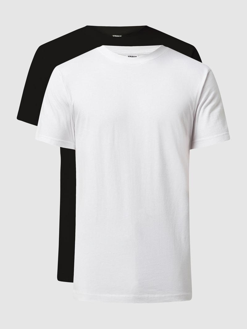 T-Shirt im 2er-Pack in schwarz