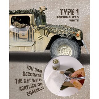 Camouflage Net Personalized White Type 1