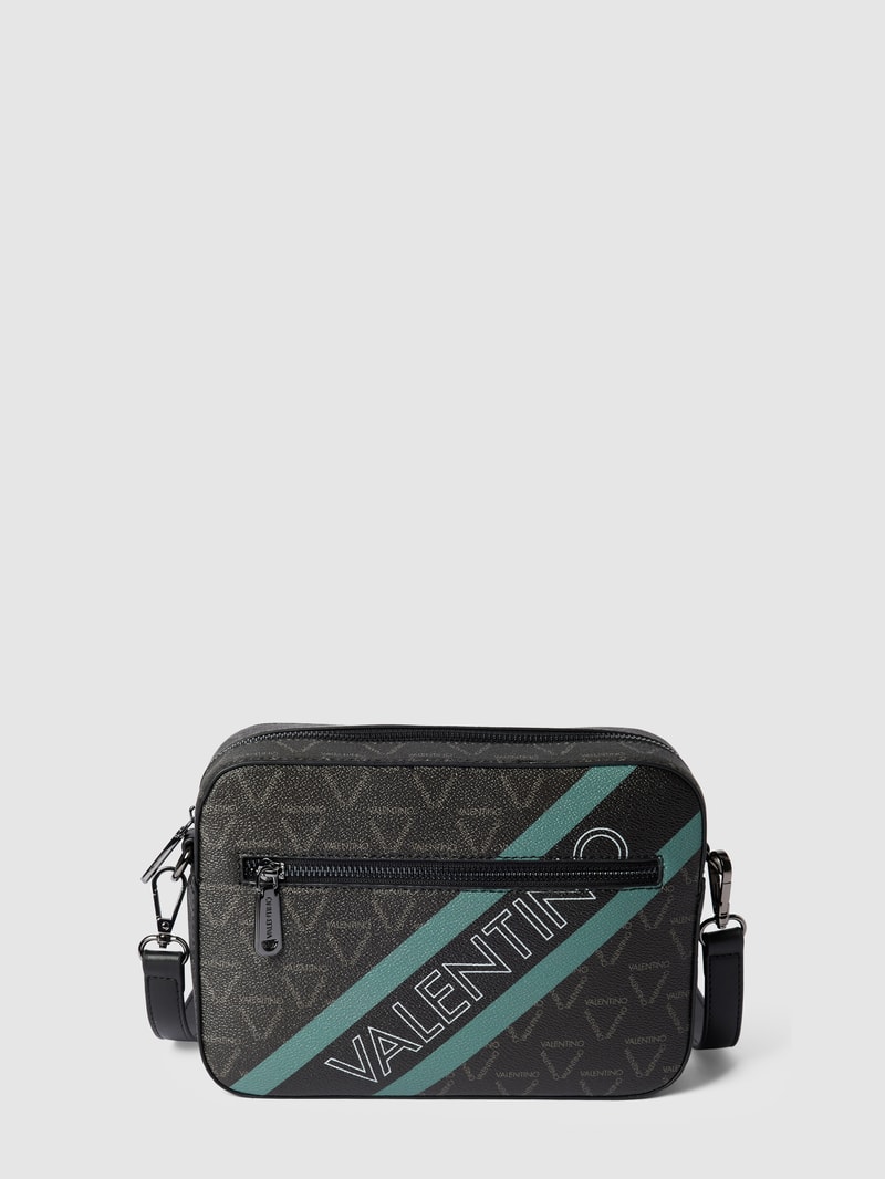 Crossbody Bag mit Label-Print in hellgrün