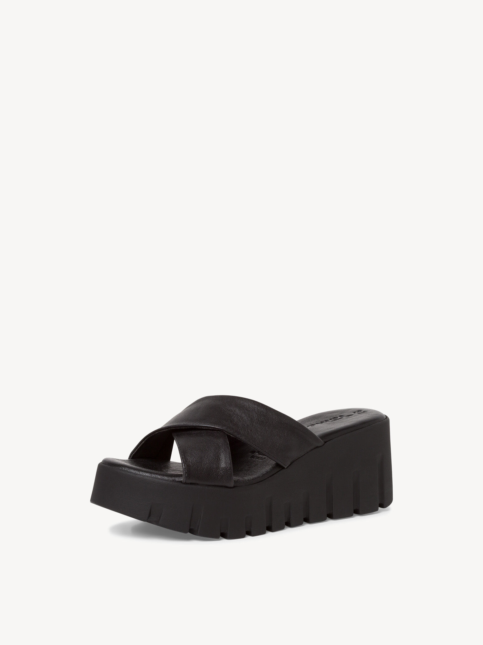 Mule en cuir - noir