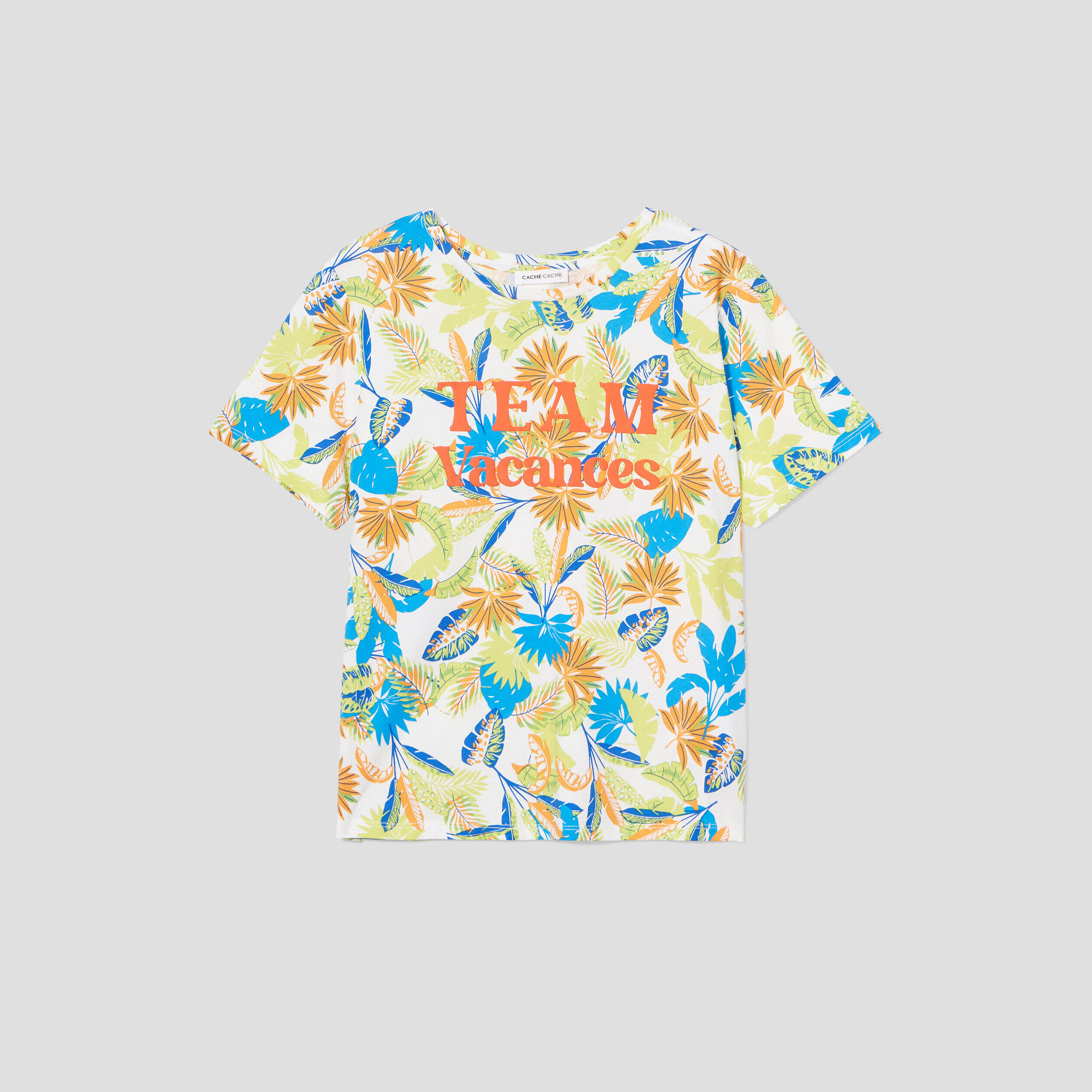 T-shirt manches courtes blanc femme | Cache Cache