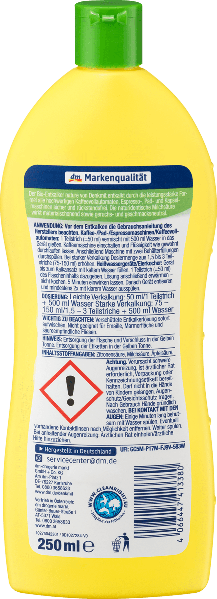Entkalker Bio Nature, 250 ml