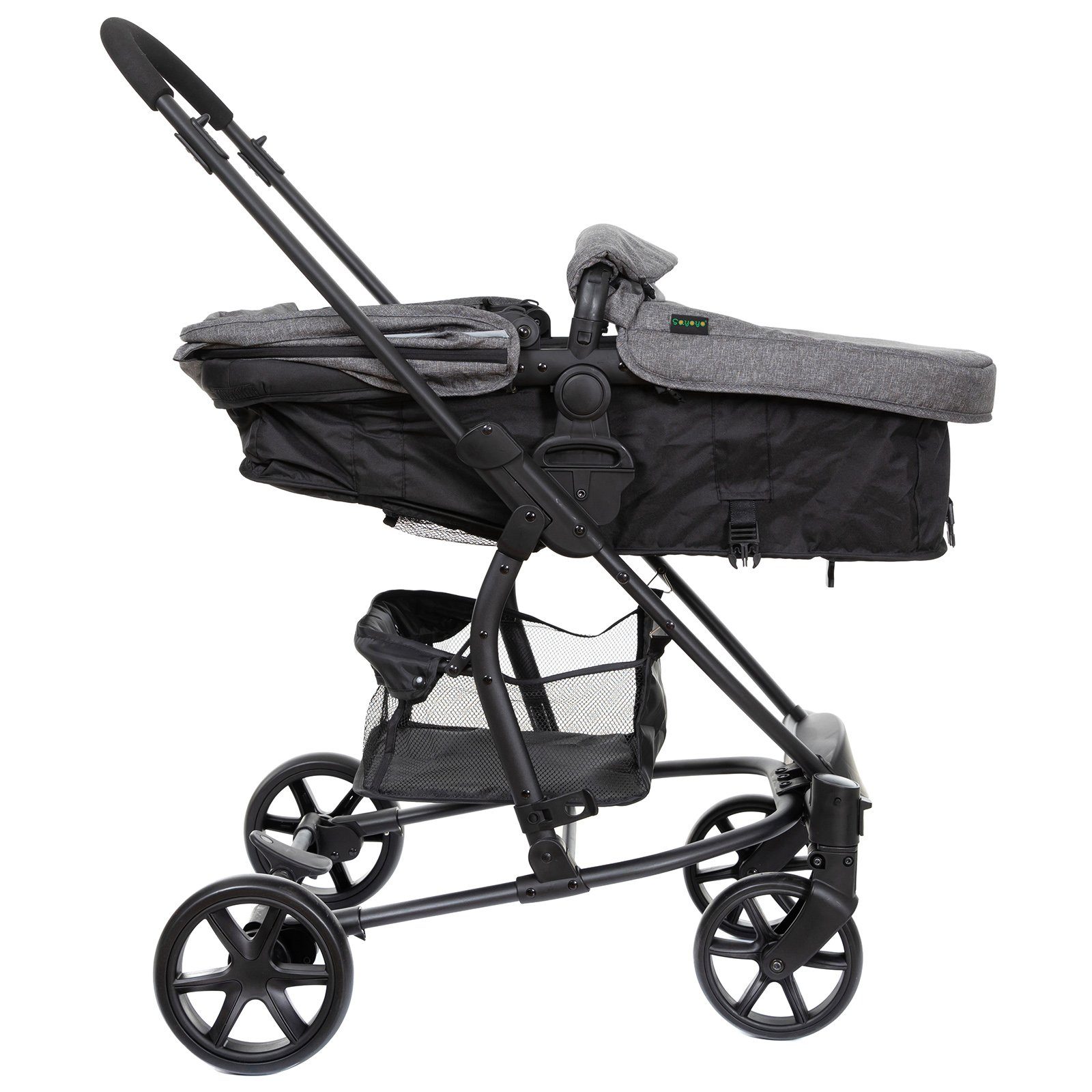 Sayoyo Kinder-Buggy 2-in-1 Kinderwagen, Kinder Buggy & Umkehrbarer Stubenwagen