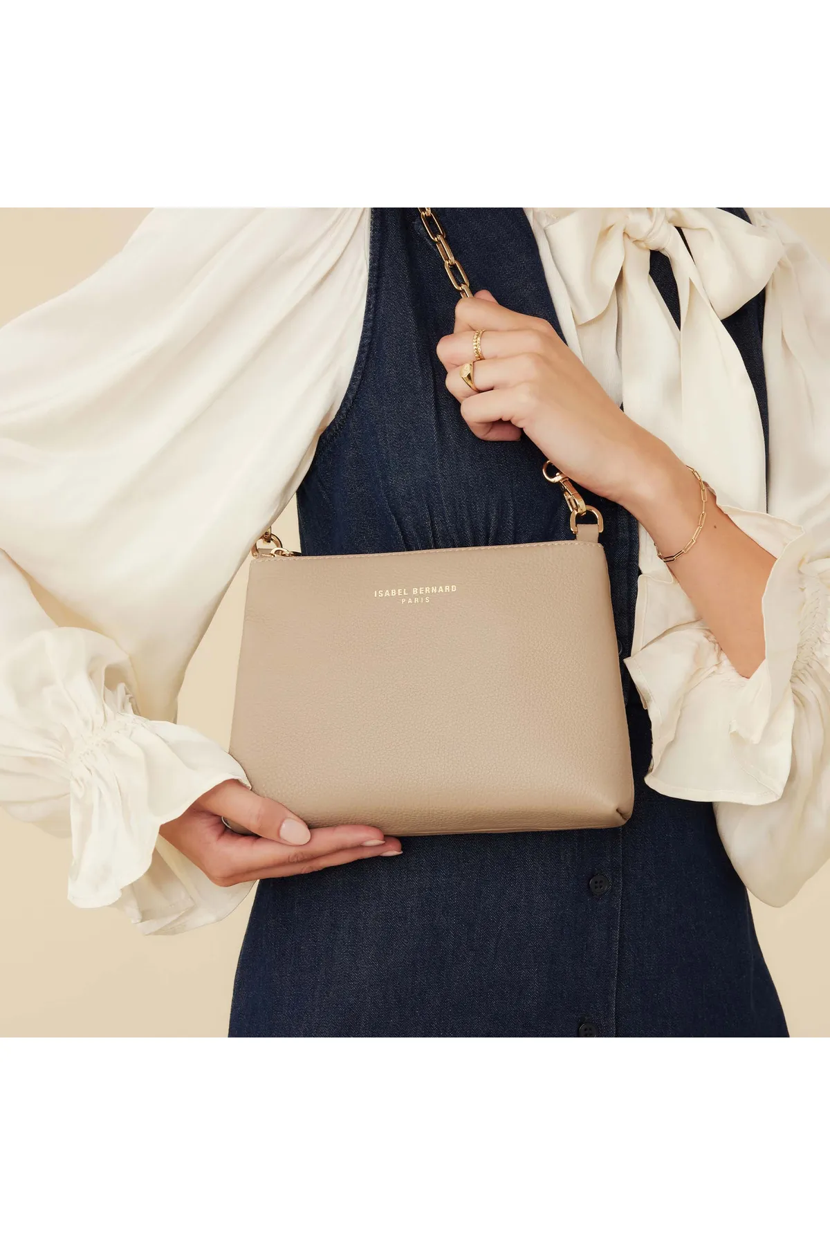 Isabel Bernard  Honoré Schultertasche Taupe