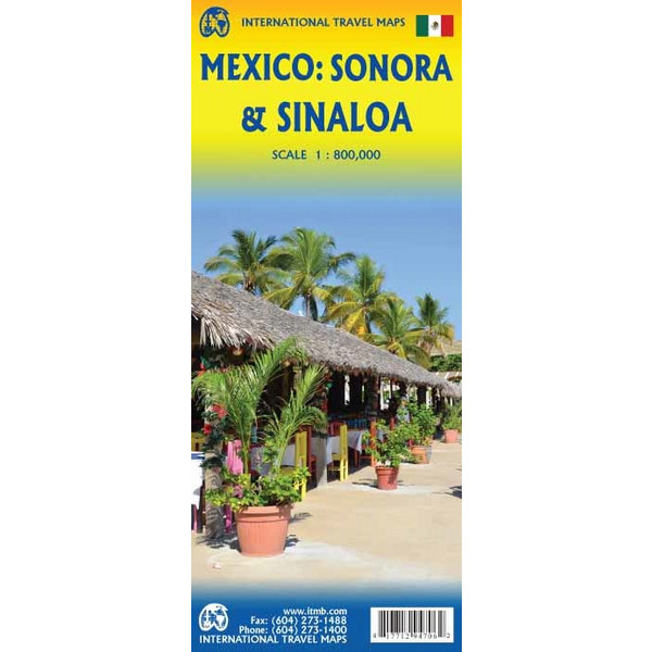 ITM Map Mexico: Sonora & Sinaloa 1:800 000 - Karte