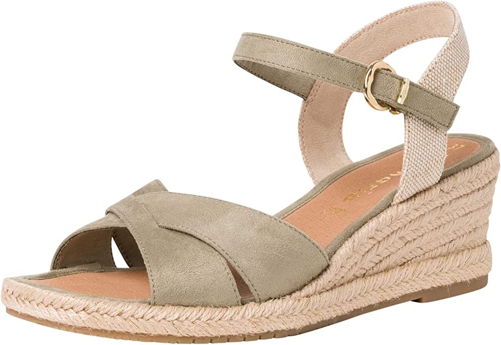 TAMARIS Sling-Pumps grün