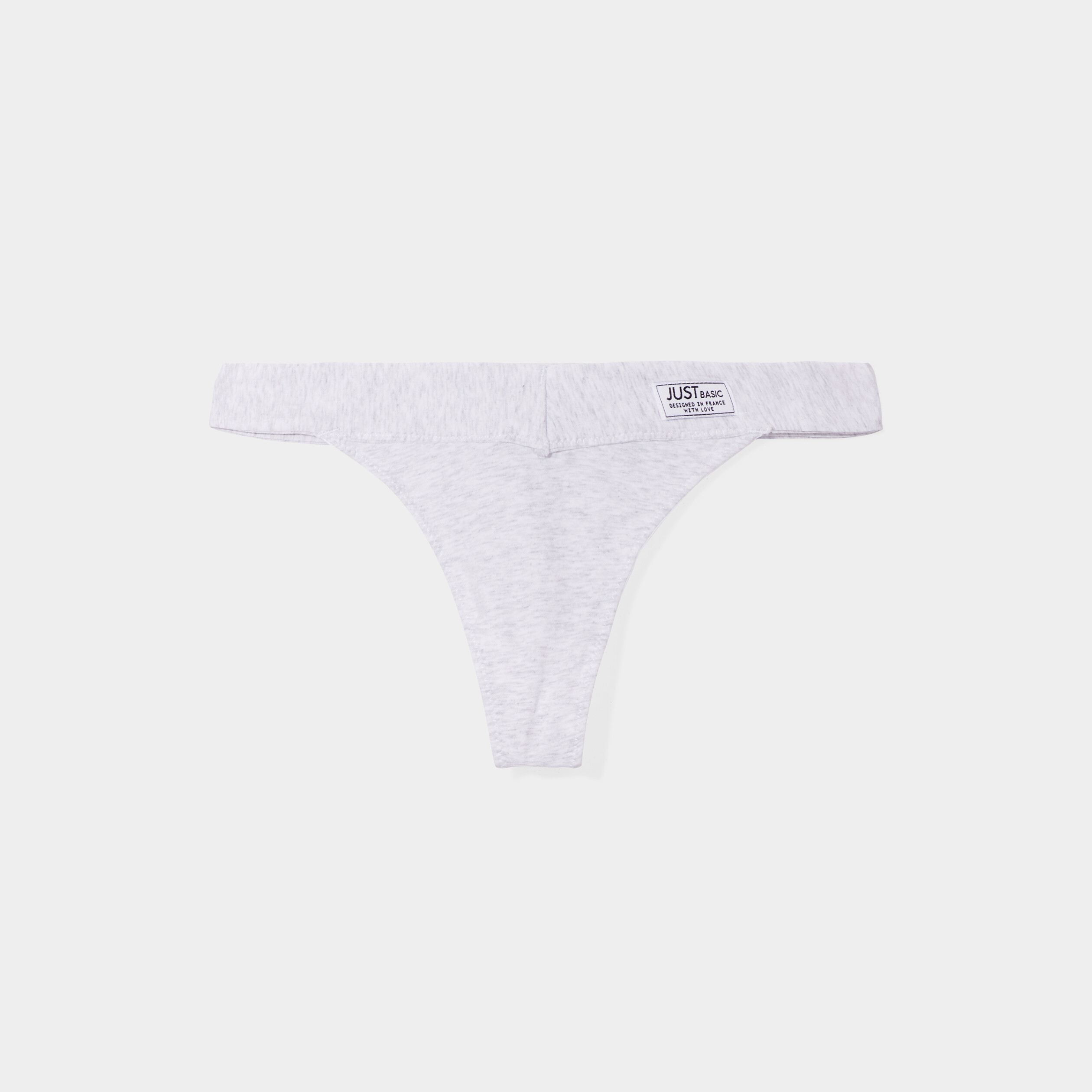 Tanga coton gris clair femme | La Halle