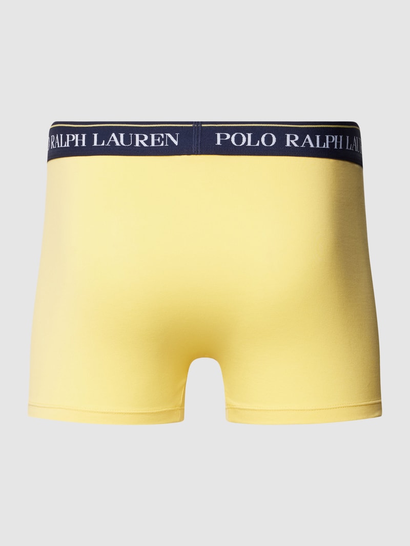 Trunks mit elastischem Logo-Bund im 3er-Pack in gelb