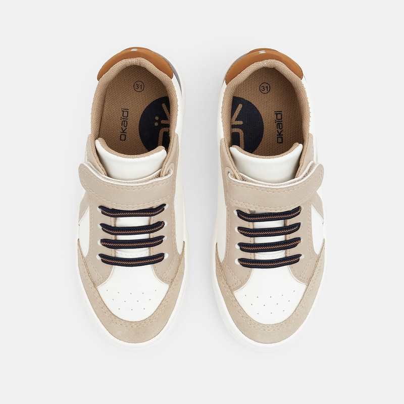 Baskets street basses beige garçon