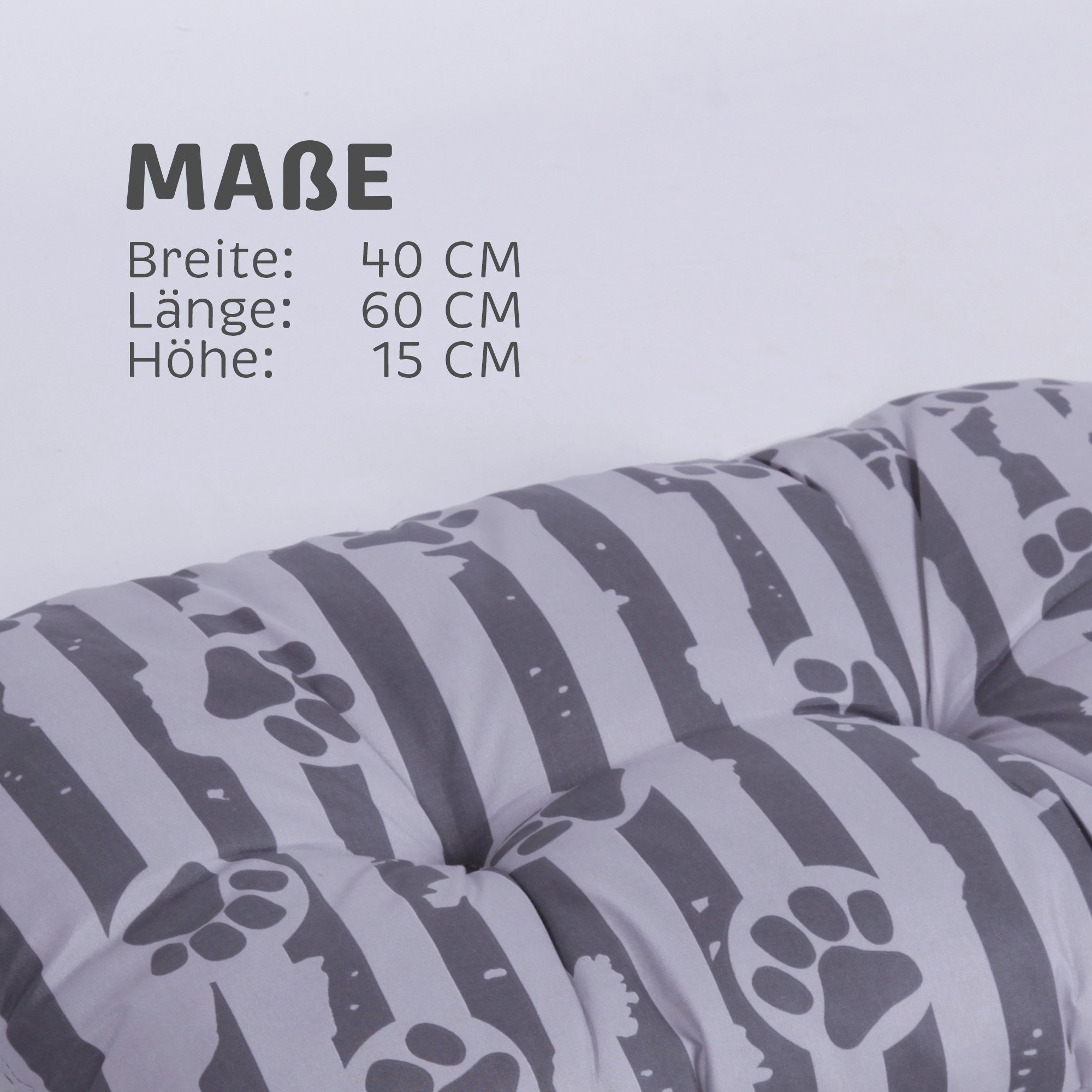 Bestlivings Tierkissen Kissen Pfoten, Polyester, Hundekissen M-XXL Hundekorb Tierbett Hundebett, kleine bis große Hunde