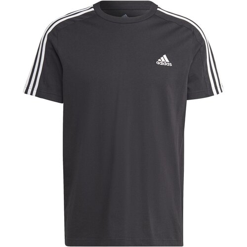 HERREN SHIRT ESSENTIALS SINGLE JERSEY 3-STREIFEN