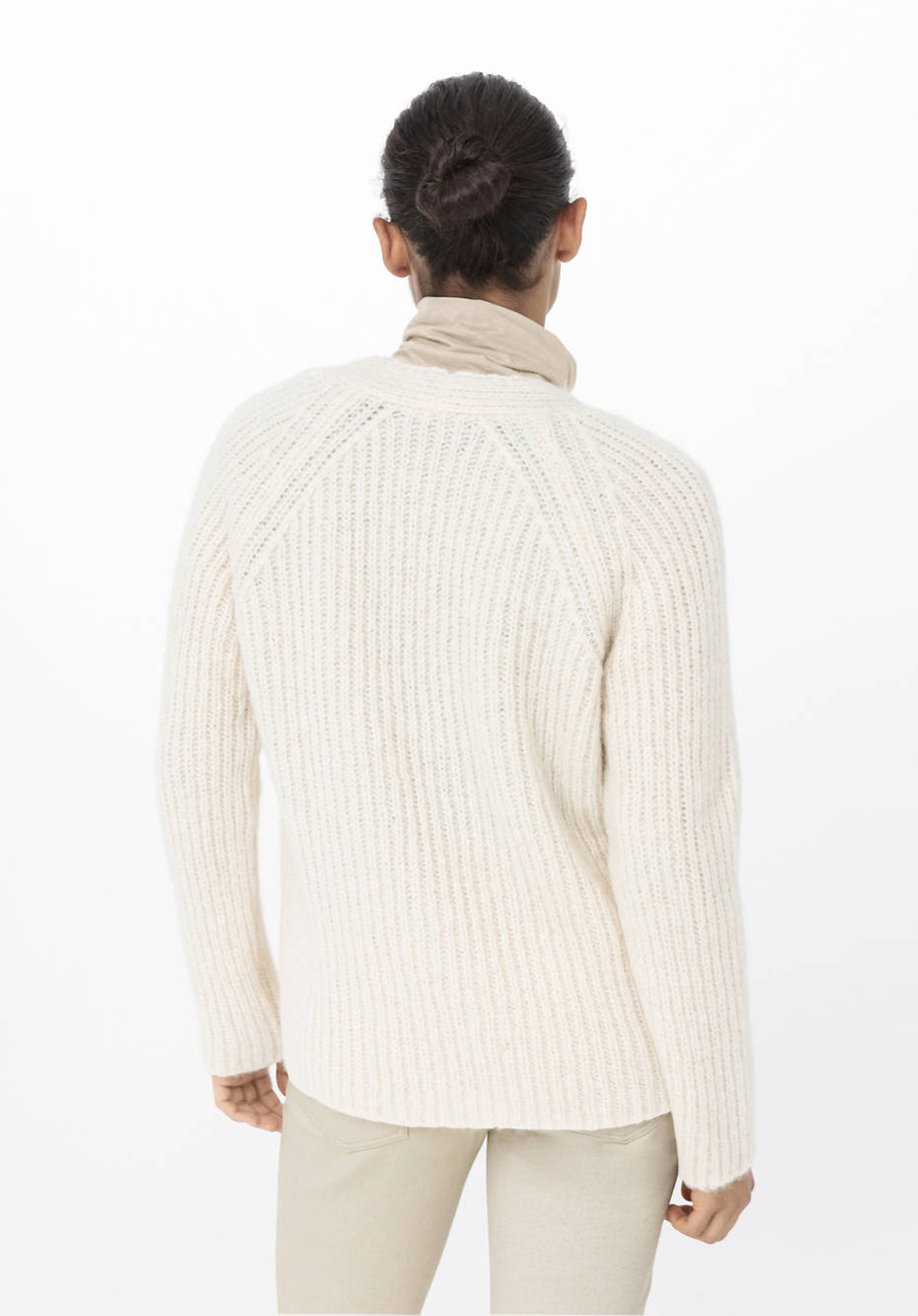 Pullover aus Alpaka mit Bio-Baumwolle