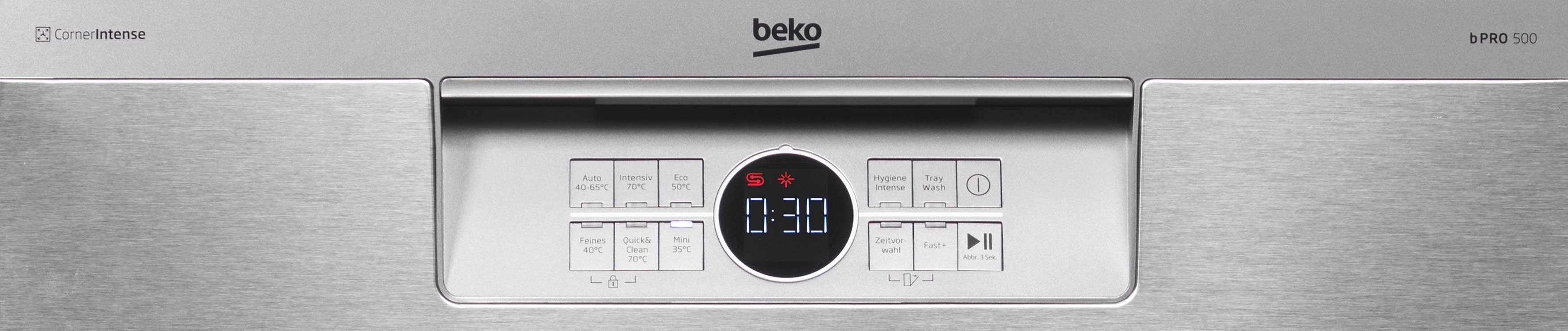 BEKO Unterbaugeschirrspüler, BDUN28O40X, 14 Maßgedecke