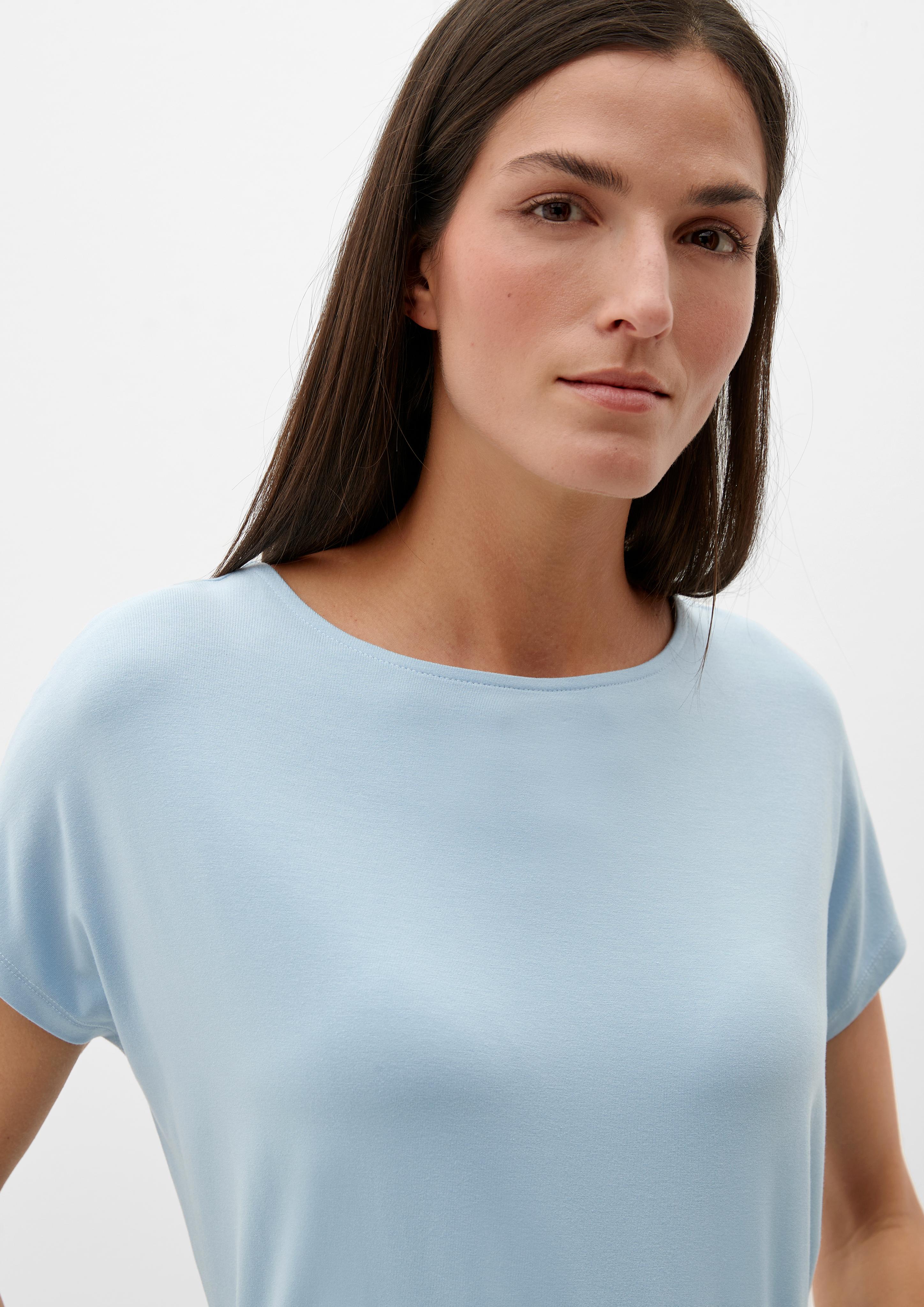 Ärmelloses T-Shirt aus Viskosestretch  2112030-5081