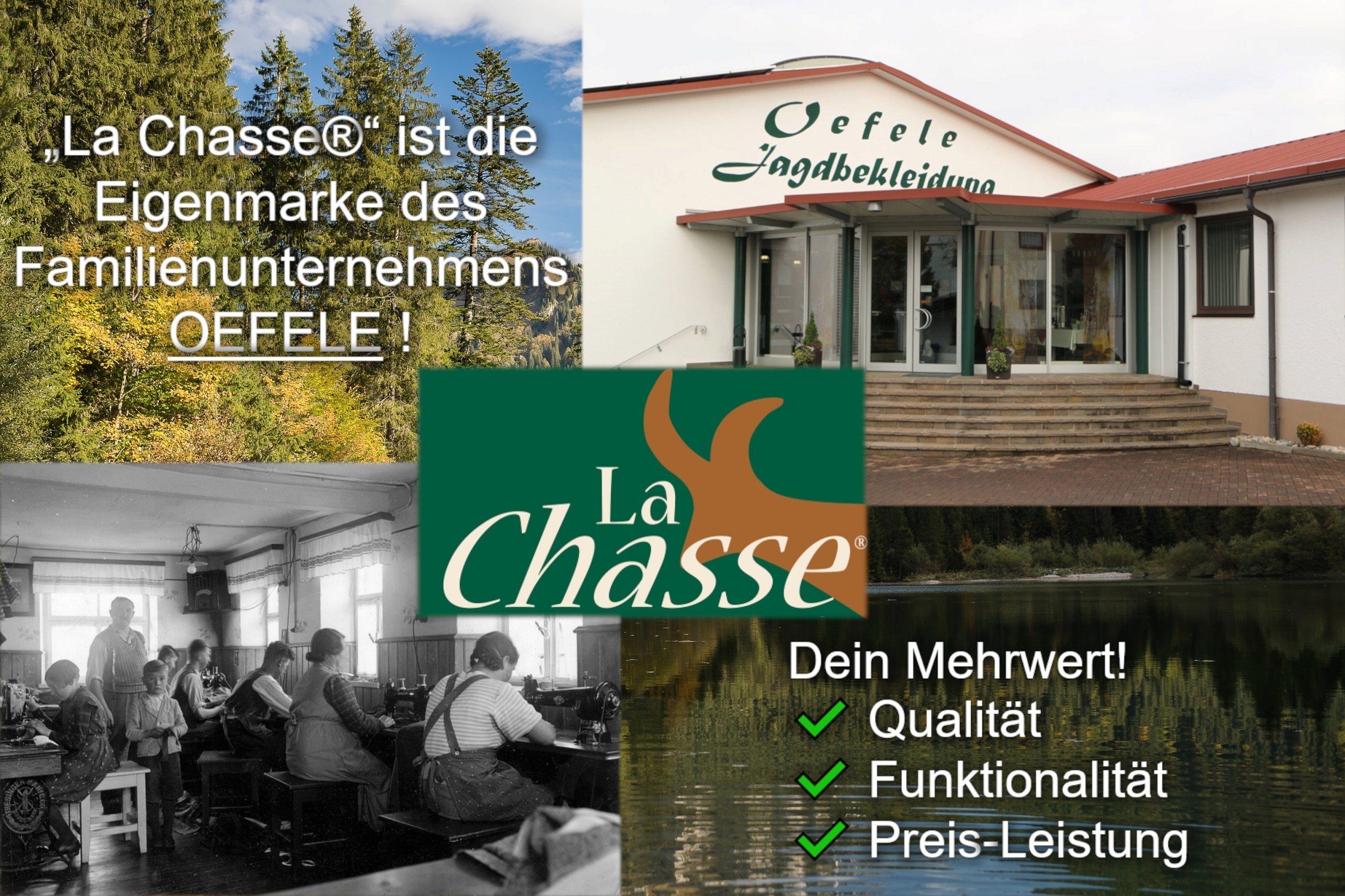 La Chasse® Hosenträger Hosenträger mit extra starken Clips & Gummi Spezialhosenträger Oefele