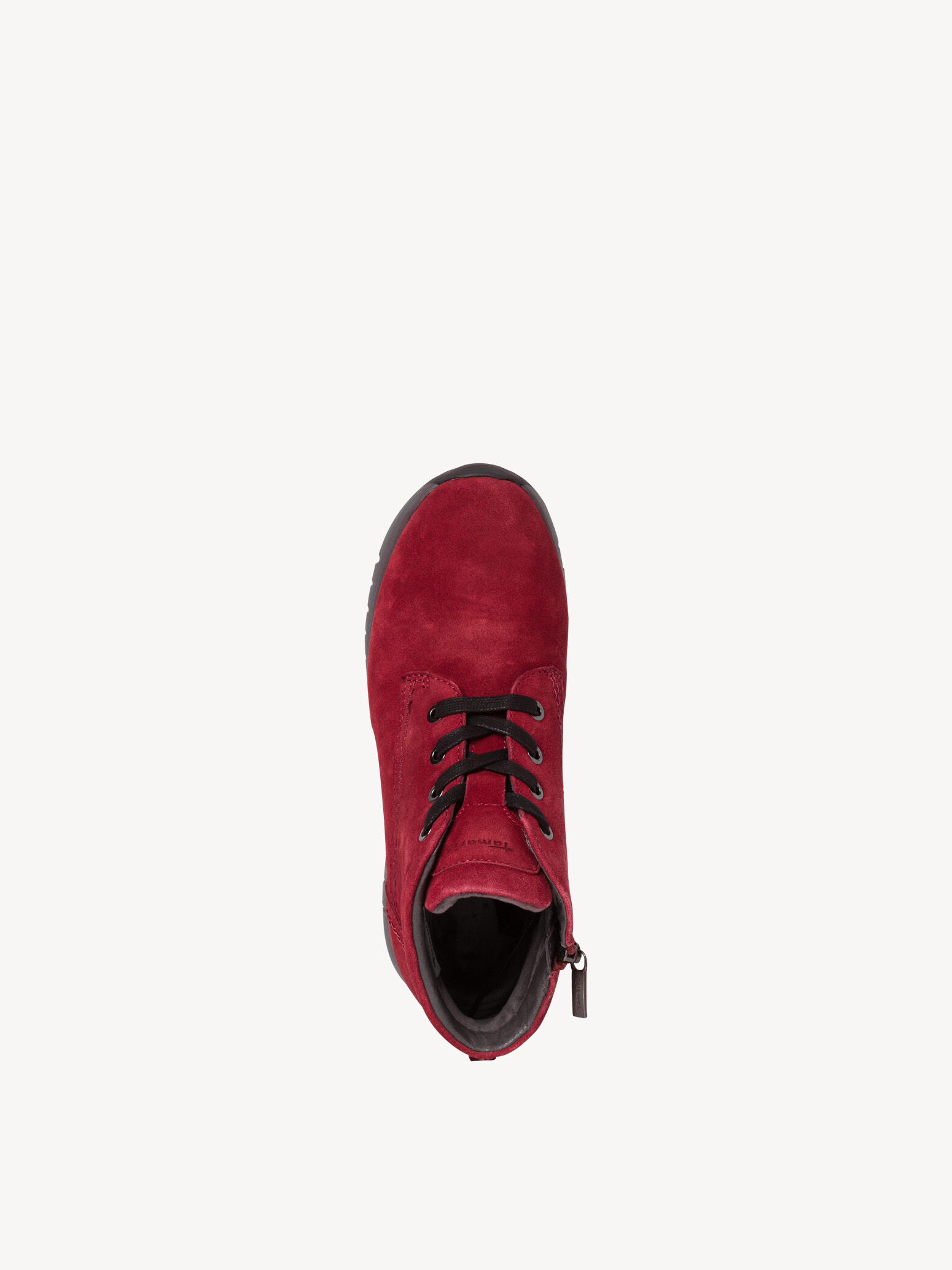 Bottine en cuir - rouge