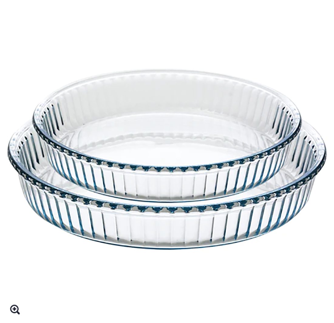Pasabahce Gläser-Set Borcam-159022, Glas, Borcam Auflaufform, 2er-Set, 24,x35 cm