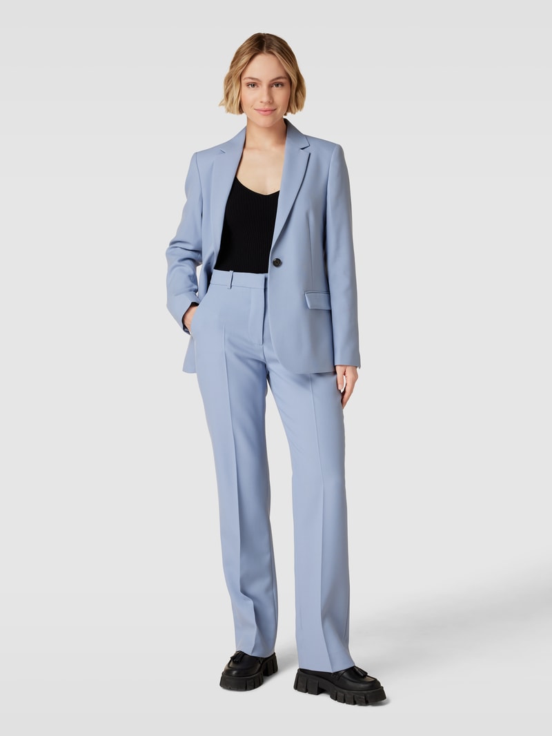 Blazer mit Reverskragen Modell 'ESSENTIAL' in hellblau