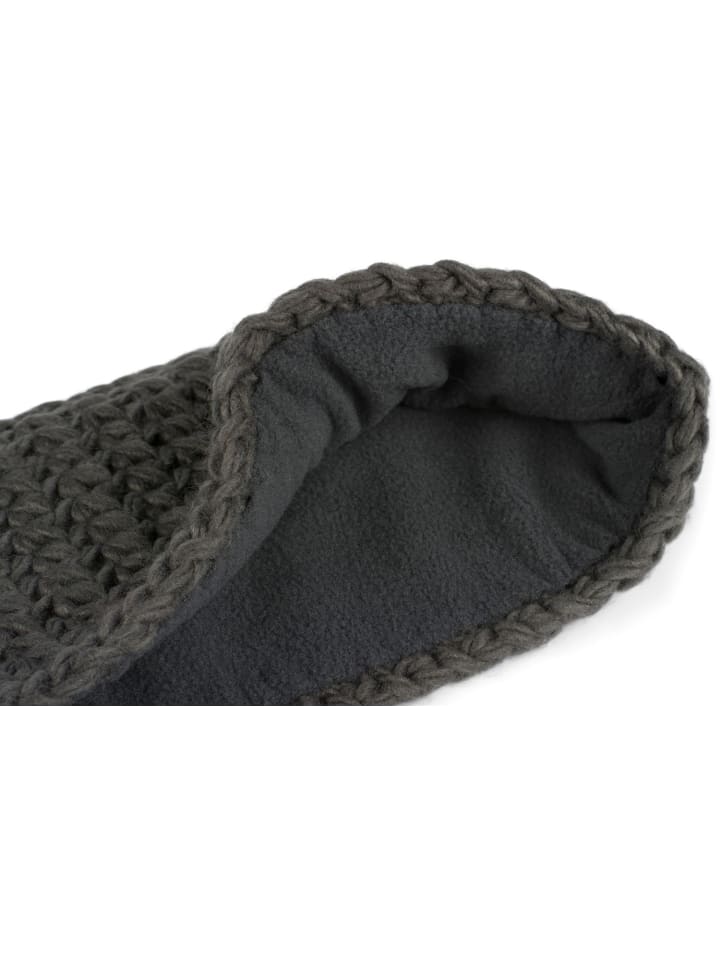 styleBREAKER Gehäkeltes Stirnband in Dunkelgrau günstig kaufen onesize